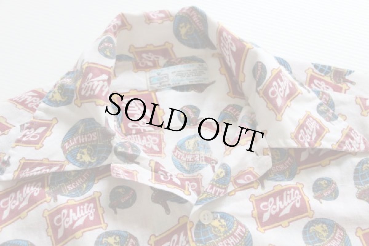 画像5: 70s Kmart Schlitz 総柄 半袖シャツ M (5)