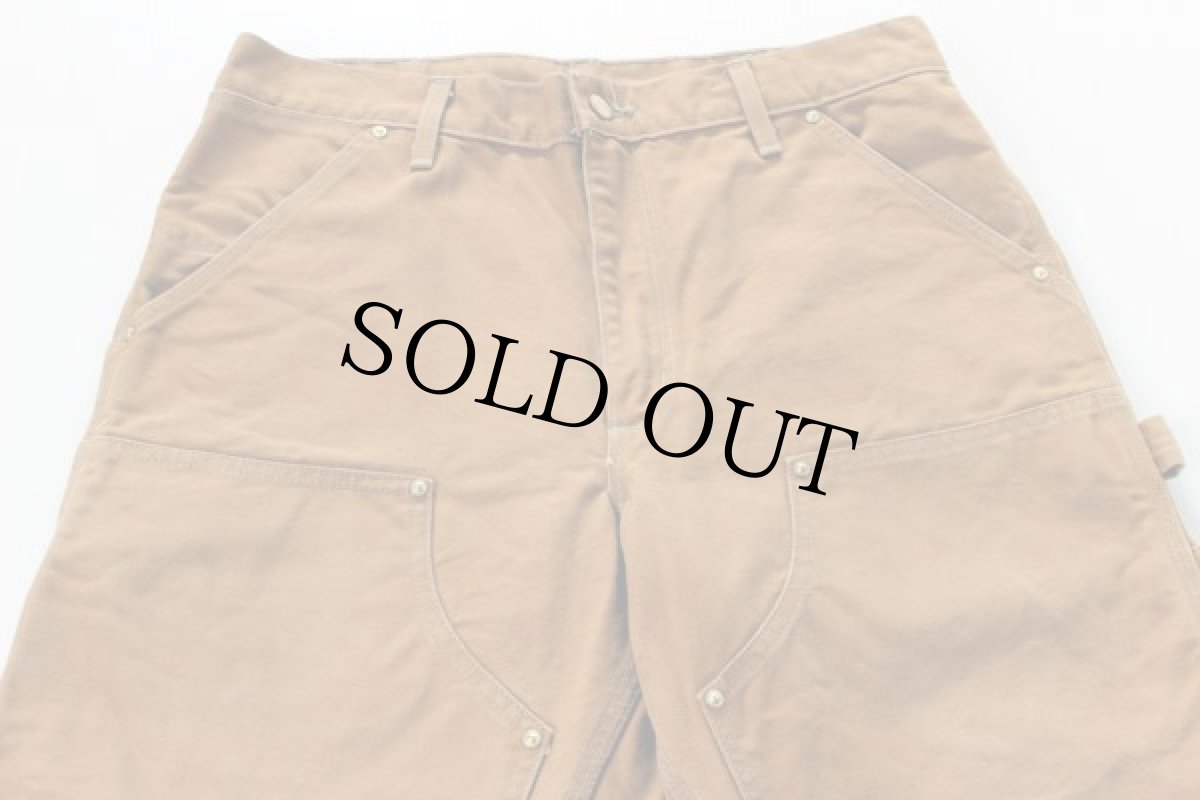 画像2: 90s USA製 carharttカーハート ダック地 ダブルニー ペインターパンツ w34 (2)