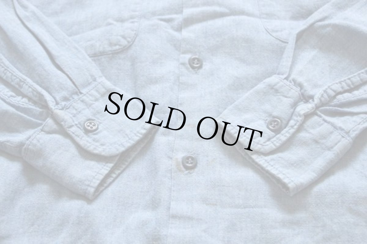 画像6: 60's DUBBLE WARE U.S.NAVY 耳付き シャンブレーシャツ (6)