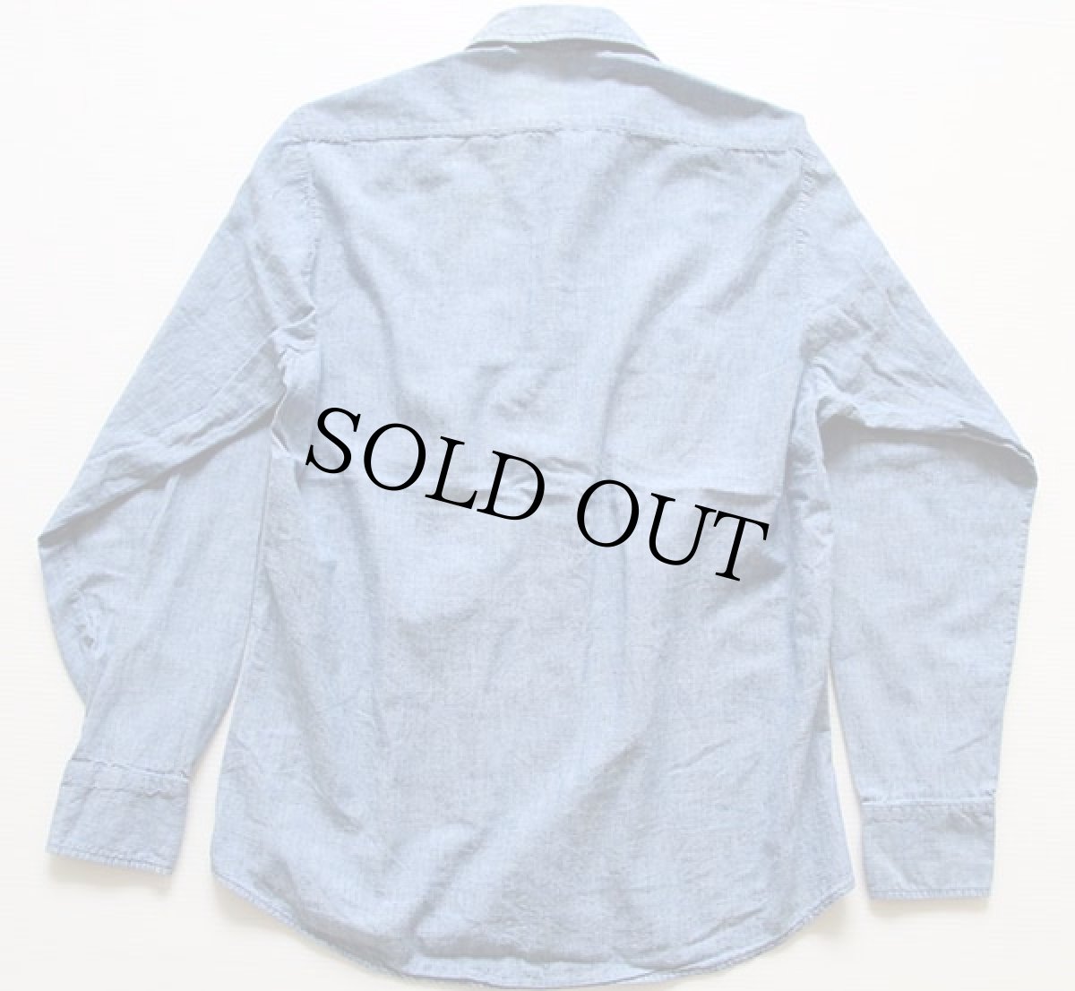 画像2: 60's DUBBLE WARE U.S.NAVY 耳付き シャンブレーシャツ (2)