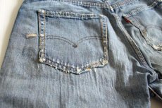 画像6: 60s LEVI'Sリーバイス 501 BIGE デニムパンツ ボロ w28 (6)