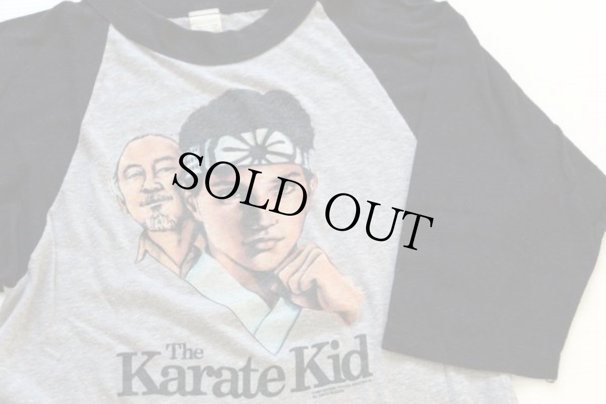 画像2: 80s USA製 Karate Kid ツートン 七分袖 ラグランTシャツ★ベストキッド (2)