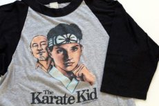 画像2: 80s USA製 Karate Kid ツートン ラグラン 七分袖Tシャツ★ベストキッド (2)