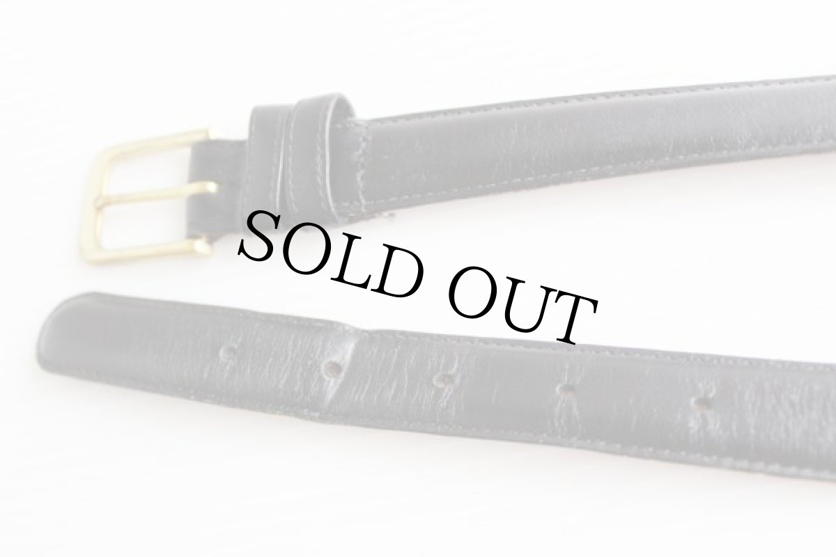 画像2: USA製 COACHコーチ カウハイド レザーベルト 黒 36★209 (2)