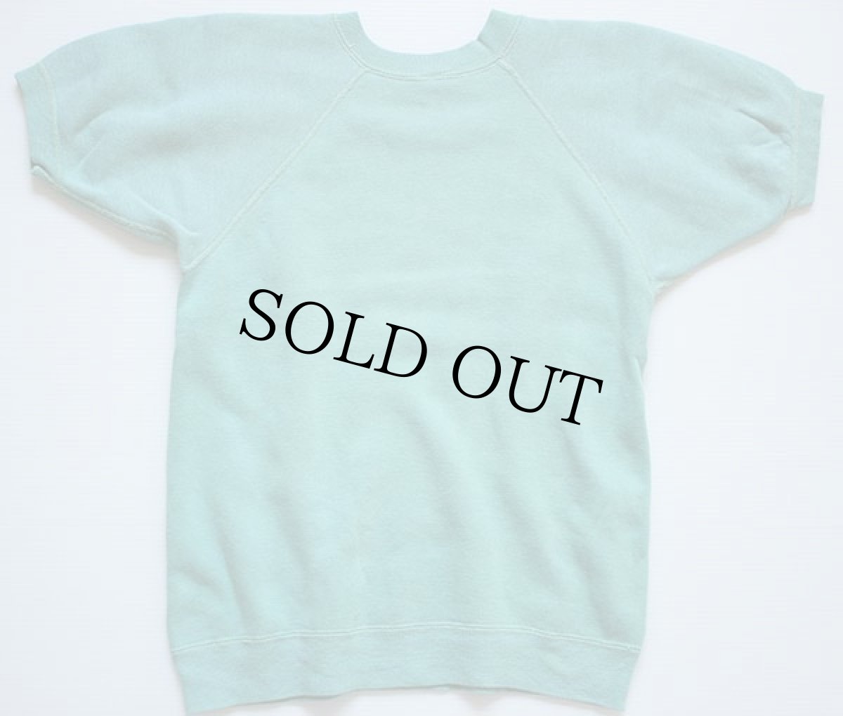 画像3: 60s AllenA 無地 半袖スウェット 薄緑 S (3)