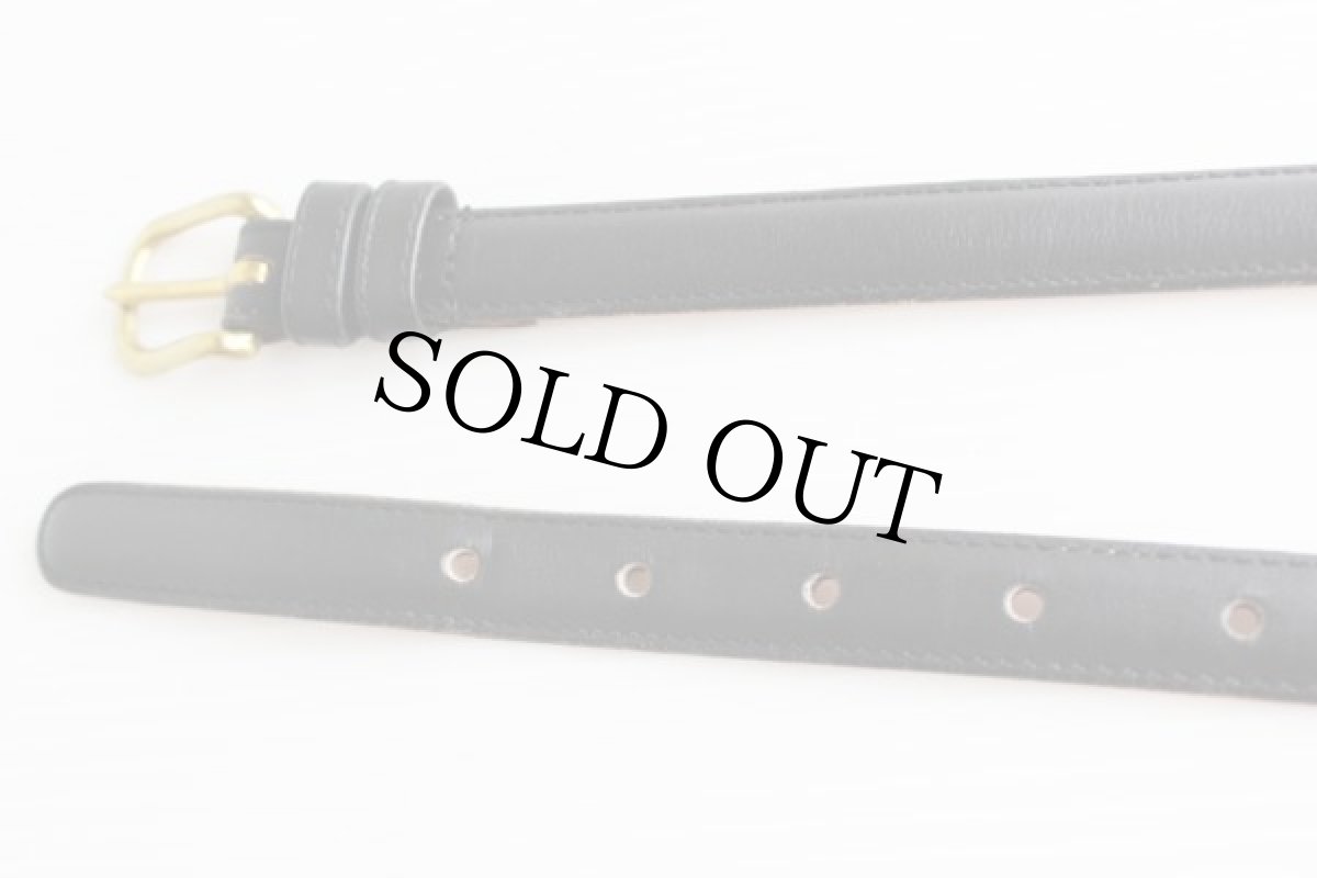 画像2: USA製 COACHコーチ レザーベルト 黒 28★222 (2)