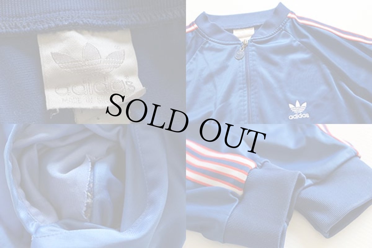 画像3: 80s adidasアディダス ジャージ 青★トラックジャケット (3)