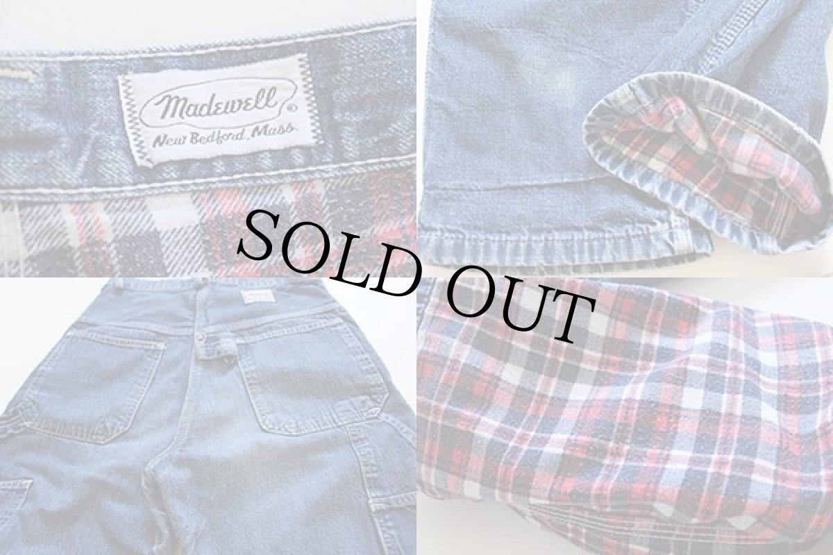 画像3: 70s MADEWELL ネルライナー デニムペインターパンツ (3)