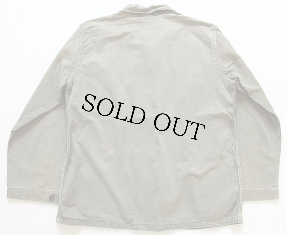 画像2: 40s 米軍 USMC P-44 月桂樹ボタン HBT ヘリンボーンツイル ジャケット★M-44 (2)