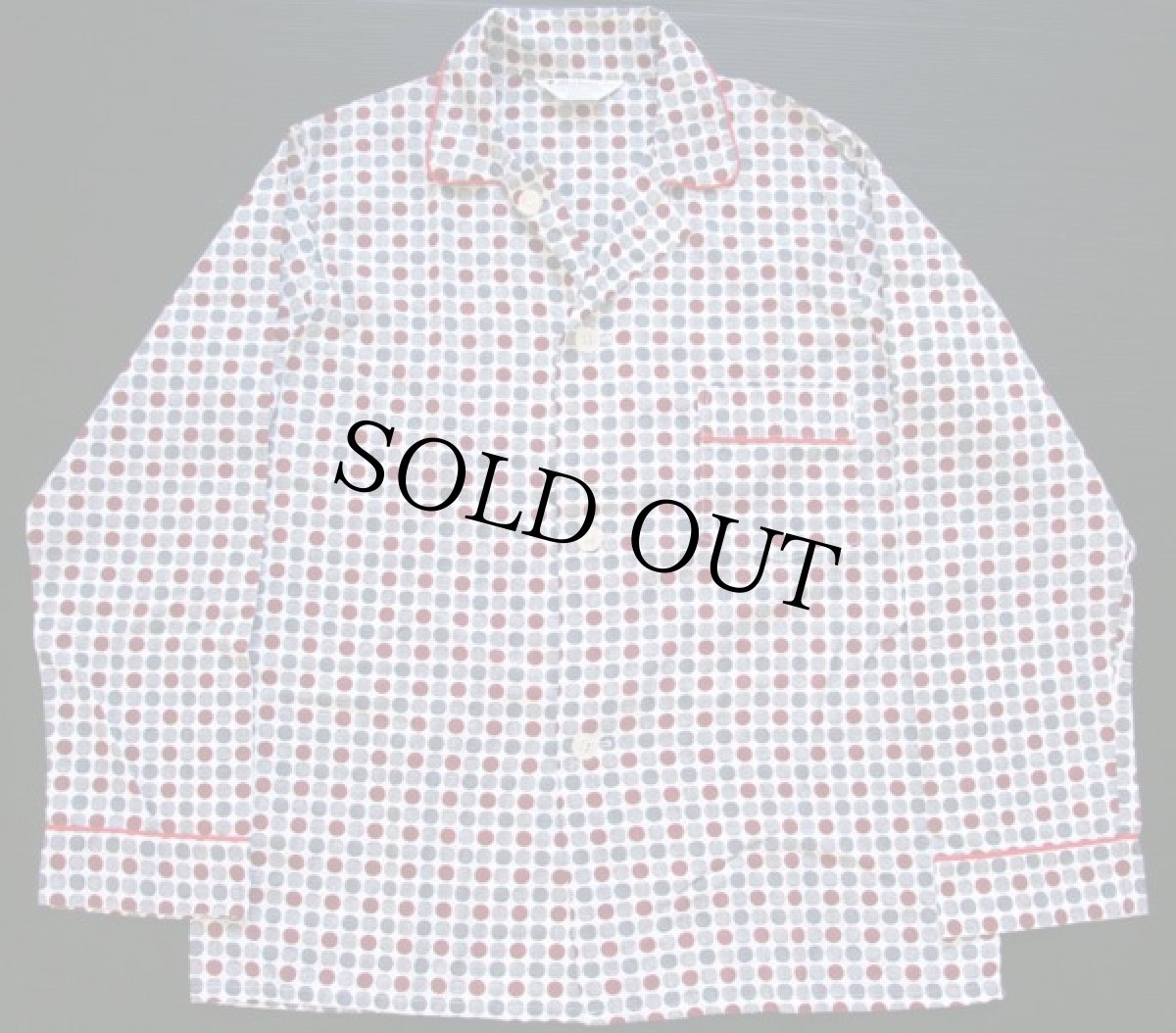 画像2: デッドストック★70s Marlowe ドット柄 パジャマ シャツ&パンツ セット M (2)