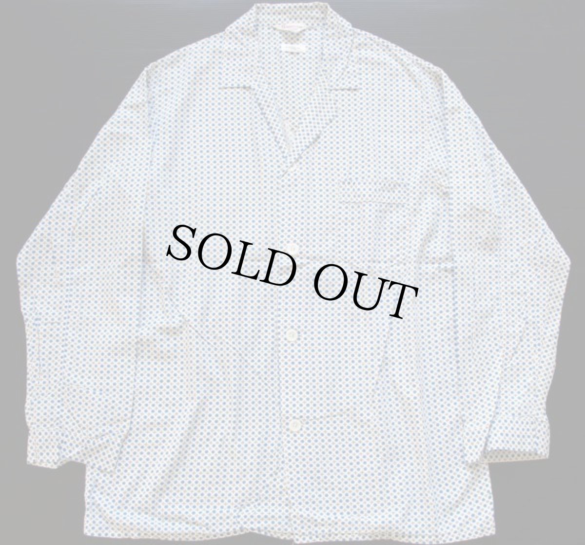 画像2: 60s Penneys TOWNCRAFT 小紋柄 総柄 パジャマ シャツ&パンツ セット LT (2)