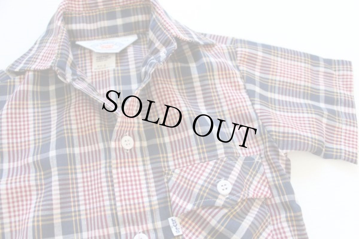 画像2: デッドストック★70s USA製 Levi'sリーバイス 半袖チェックシャツ 4 (2)