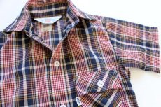 画像2: デッドストック★70s USA製 Levi'sリーバイス 半袖チェックシャツ 4 (2)