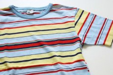 画像1: 70s Sears ランダムボーダー Tシャツ ボーイズ14 (1)