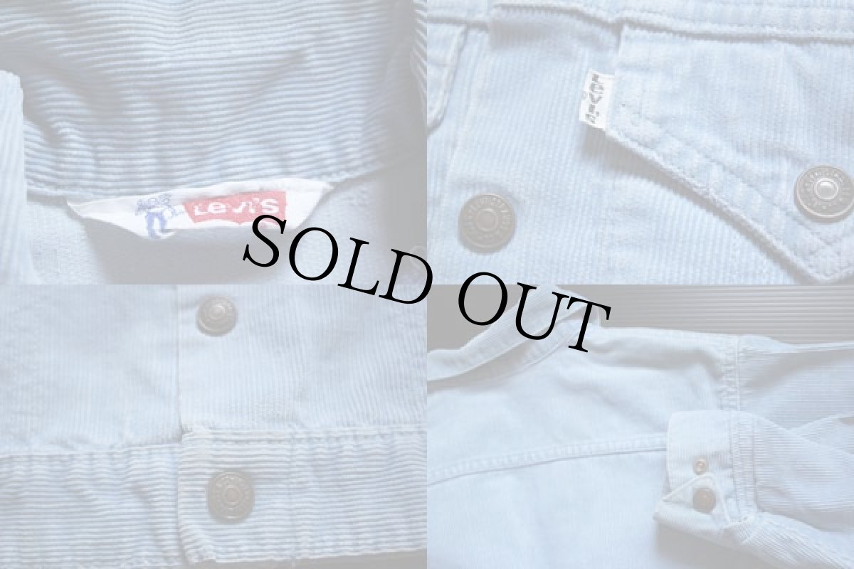 画像3: 70s Levi'sリーバイス コーデュロイジャケット 水色 (3)