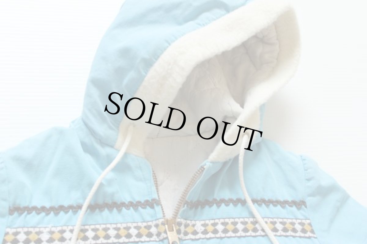 画像3: 60s チロリアンテープ キルティングライナー コットンパーカー キッズ (3)