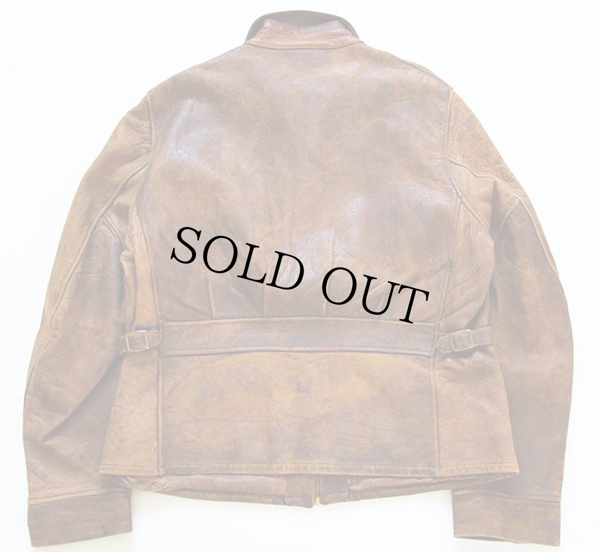 画像2: 40's CHEVAL HIDE レザー スポーツジャケット 46 (2)