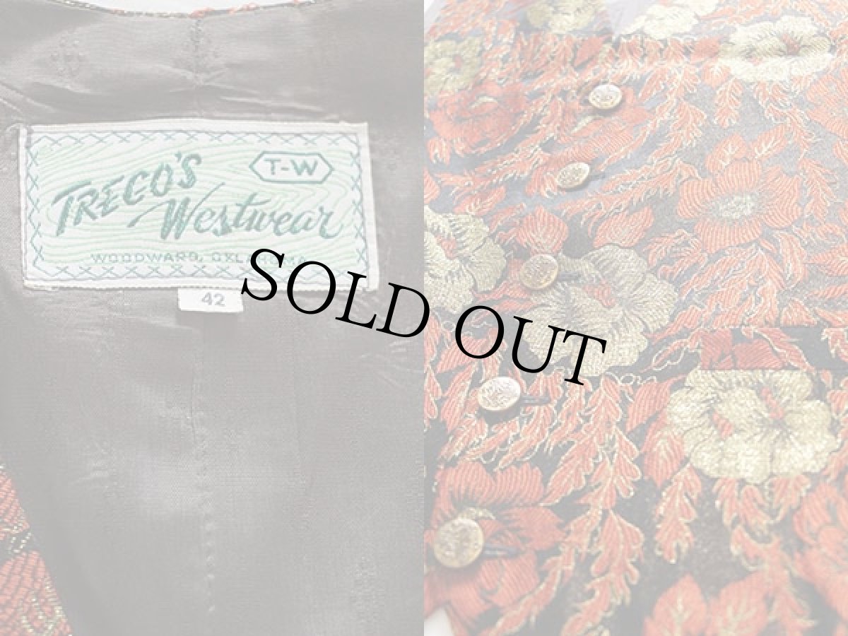 画像3: 70s TREGO'S Westwear 花柄刺繍 ベスト 42 (3)