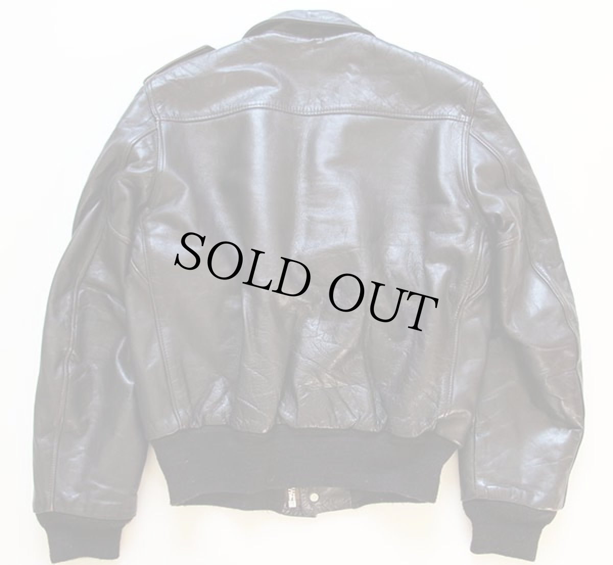 画像2: 70s Schottショット A-2タイプ フライト レザージャケット 40 (2)