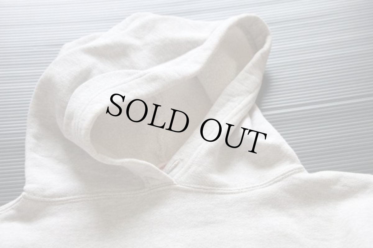 画像4: 50s Duxbak リブ長 コットン スウェットパーカー グレー (4)