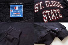 画像3: 90s USA製 Championチャンピオン ST.CLOUD STATE スウェット黒 XL (3)