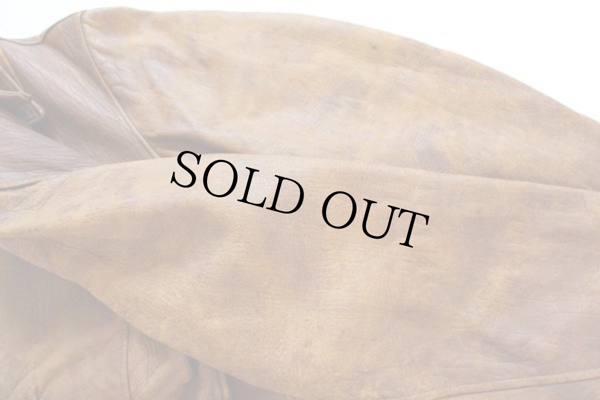 画像6: 40's CHEVAL HIDE レザー スポーツジャケット 46 (6)