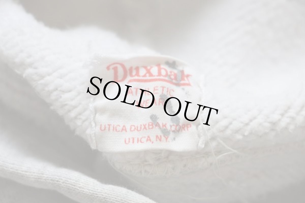 画像3: 50s Duxbak リブ長 コットン スウェットパーカー グレー (3)