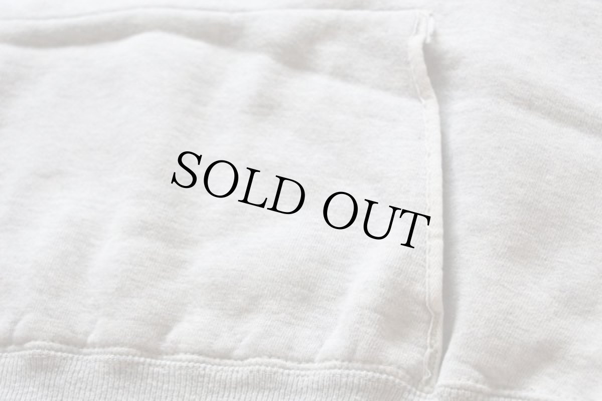 画像5: 50s Duxbak リブ長 コットン スウェットパーカー グレー (5)