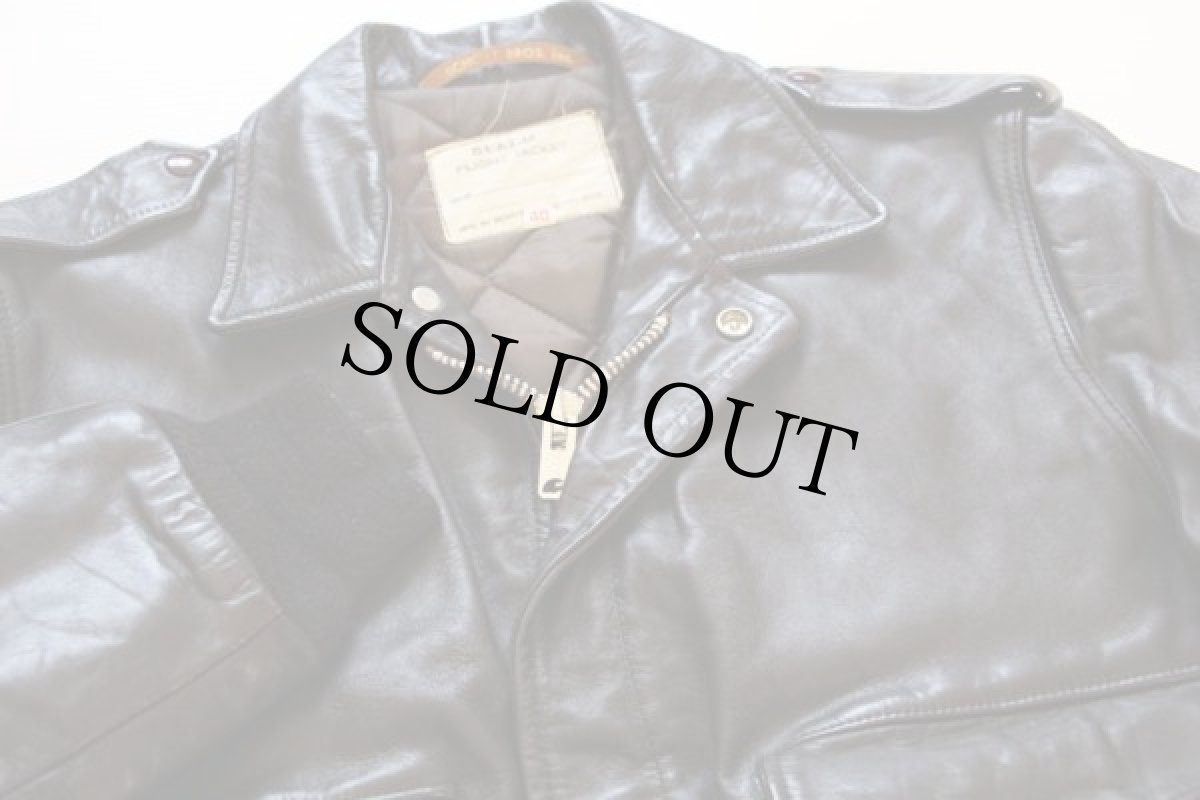 画像3: 70s Schottショット A-2タイプ フライト レザージャケット 40 (3)