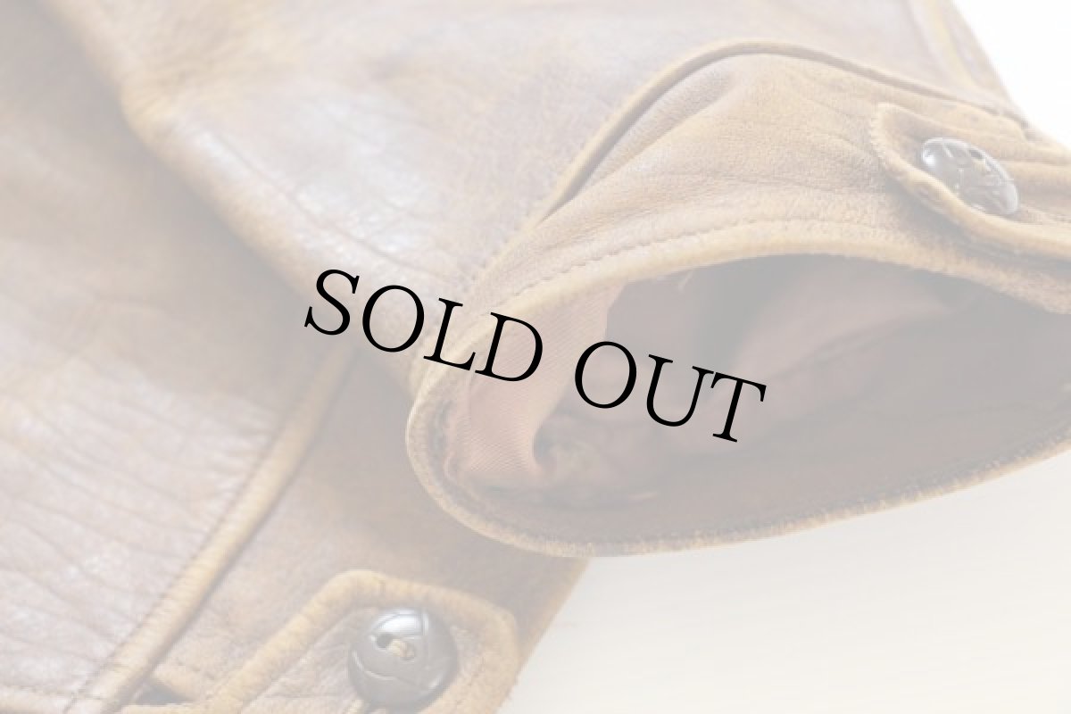 画像8: 40's CHEVAL HIDE レザー スポーツジャケット 46 (8)