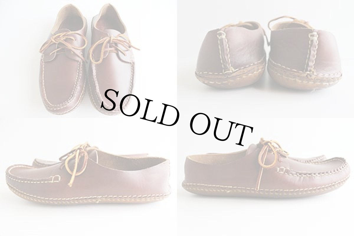 画像2: USA製 RANCOURTランコート レザー モカシンシューズ 10D (2)