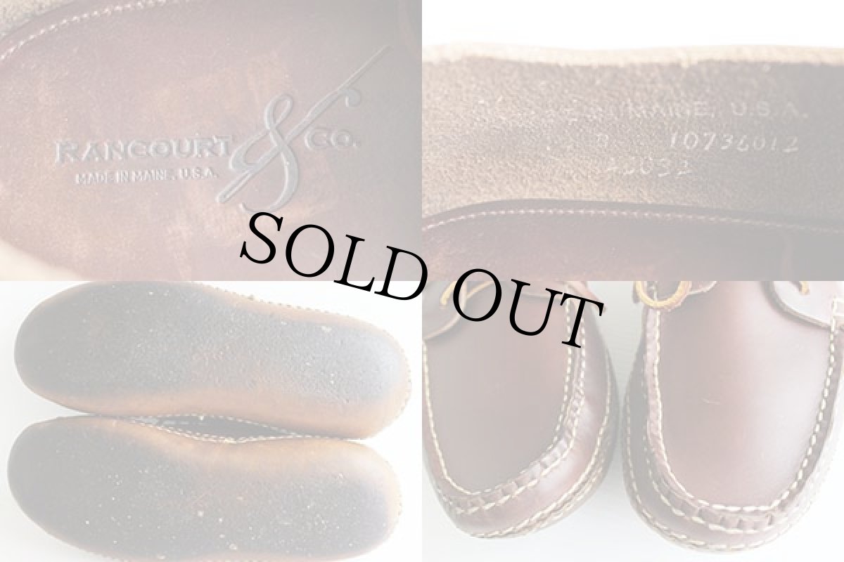 画像3: USA製 RANCOURTランコート レザー モカシンシューズ 10D (3)