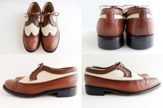 画像2: Leather Classics MASON ウイングチップ コットン×レザーシューズ★革靴 (2)