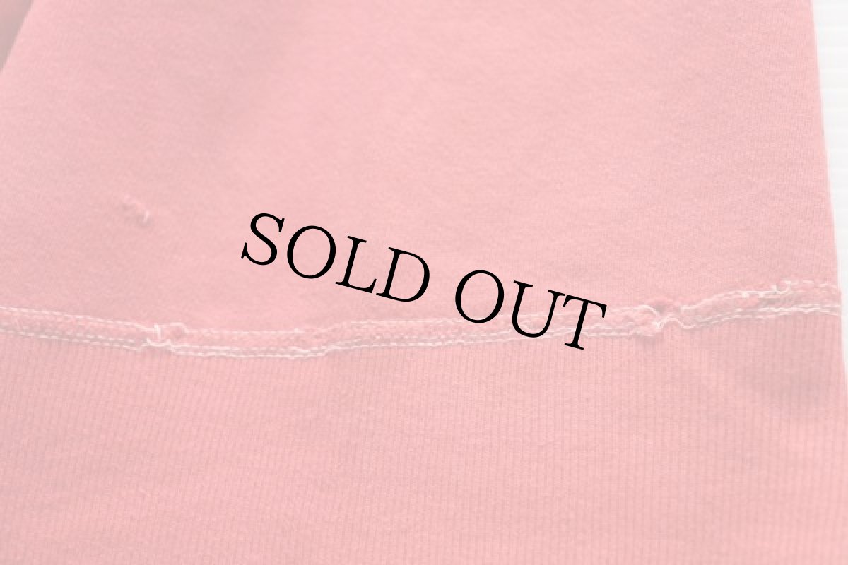 画像5: 60s UNKNOWN 無地 コットン スウェット 赤 (5)