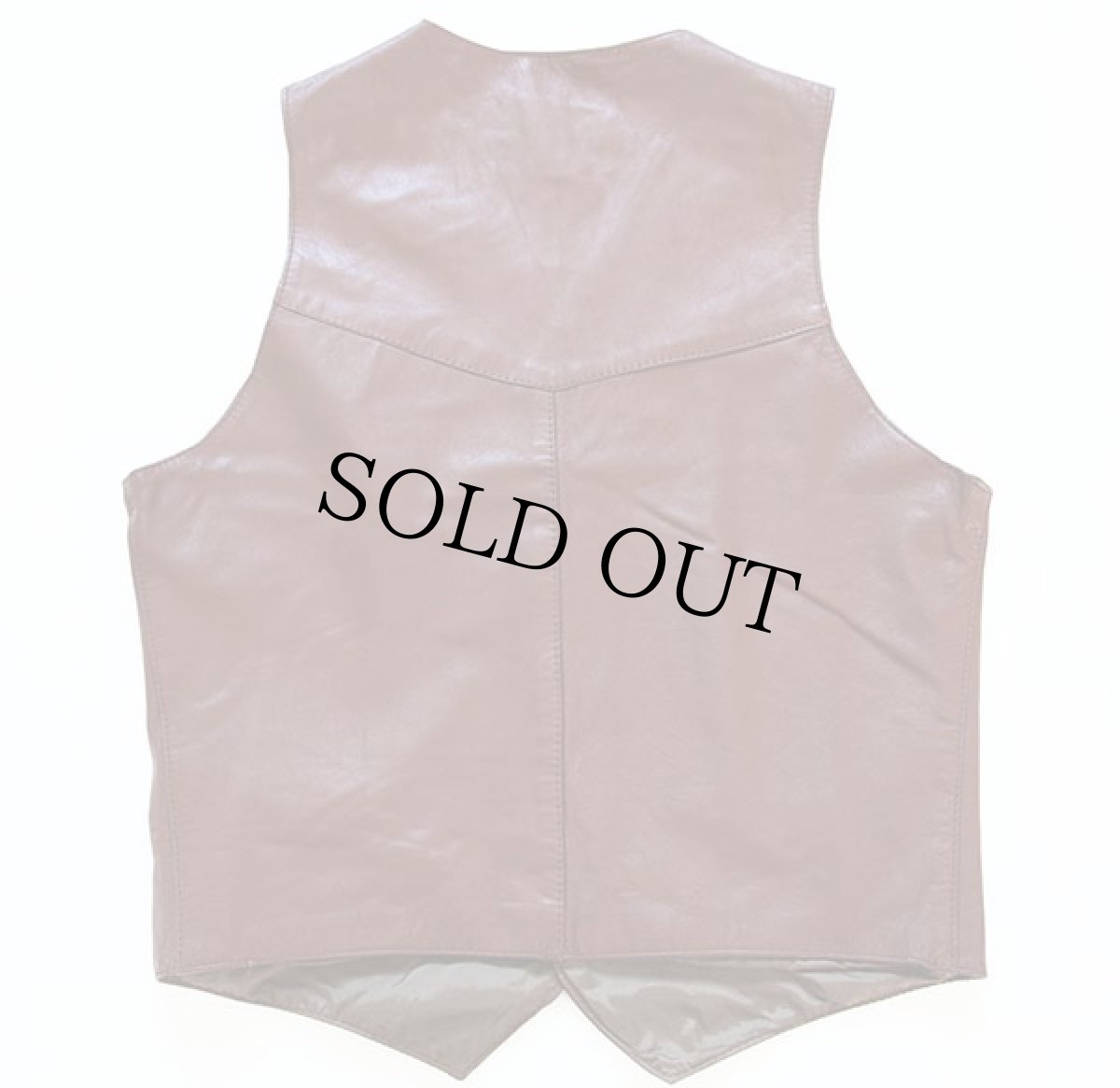 画像2: 70's Sears レザーベスト 茶 40R (2)