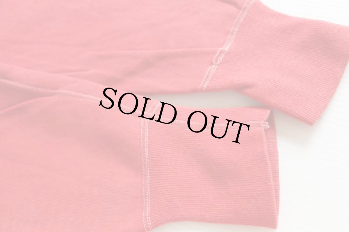 画像4: 60s UNKNOWN 無地 コットン スウェット 赤 (4)