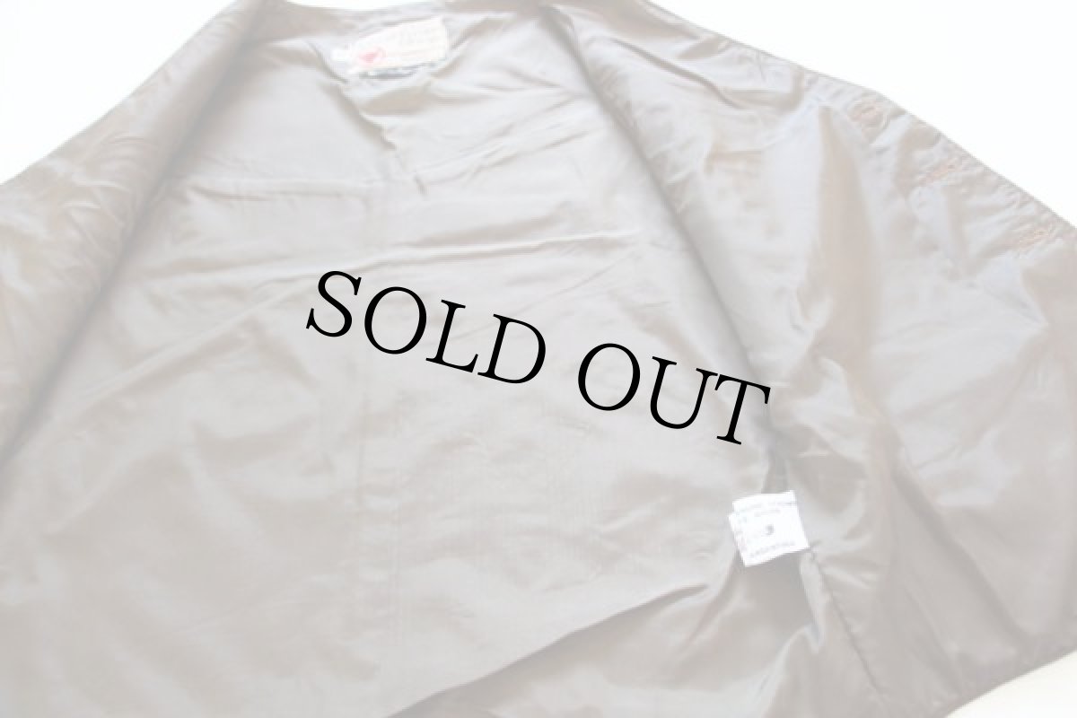 画像4: 70's Sears レザーベスト 茶 40R (4)