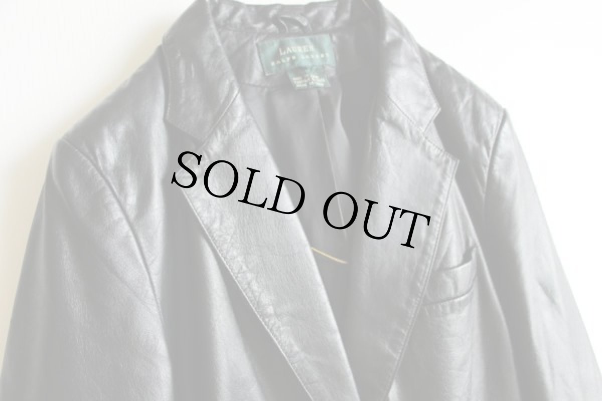 画像3: LAUREN ラルフローレン レザージャケット 黒 6 (3)