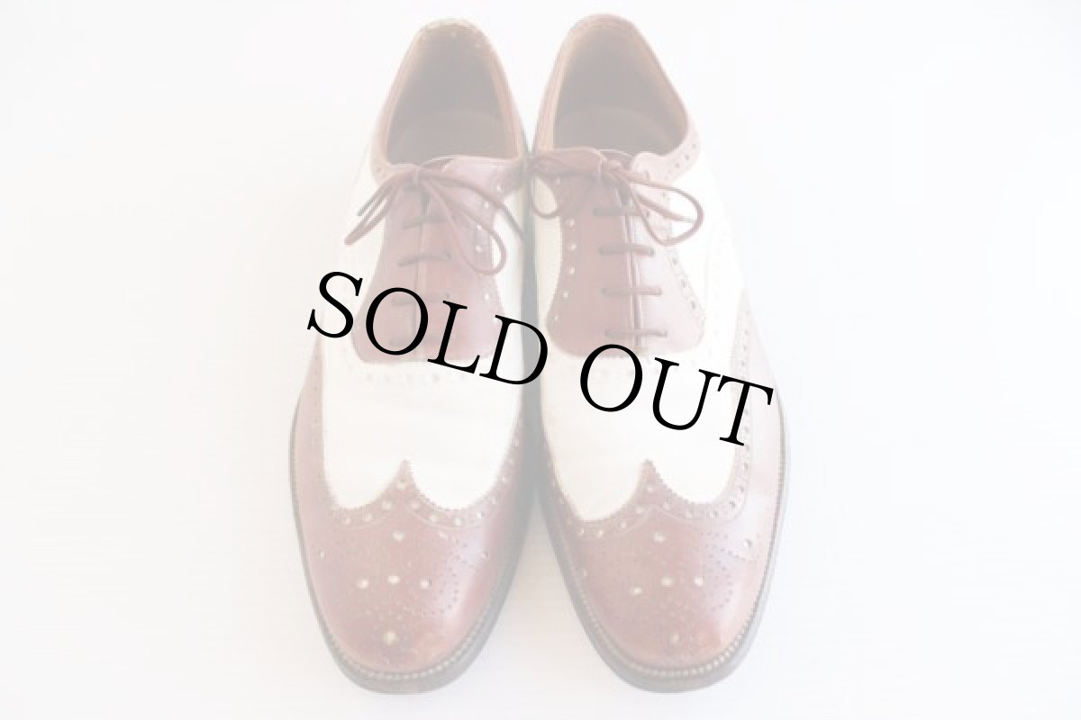 画像2: 50s NETTLETON ウイングチップ レザーシューズ9B★革靴 (2)