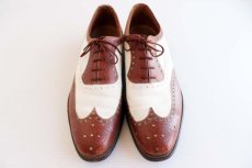 画像2: 50s NETTLETON ウイングチップ レザーシューズ9B★革靴 (2)