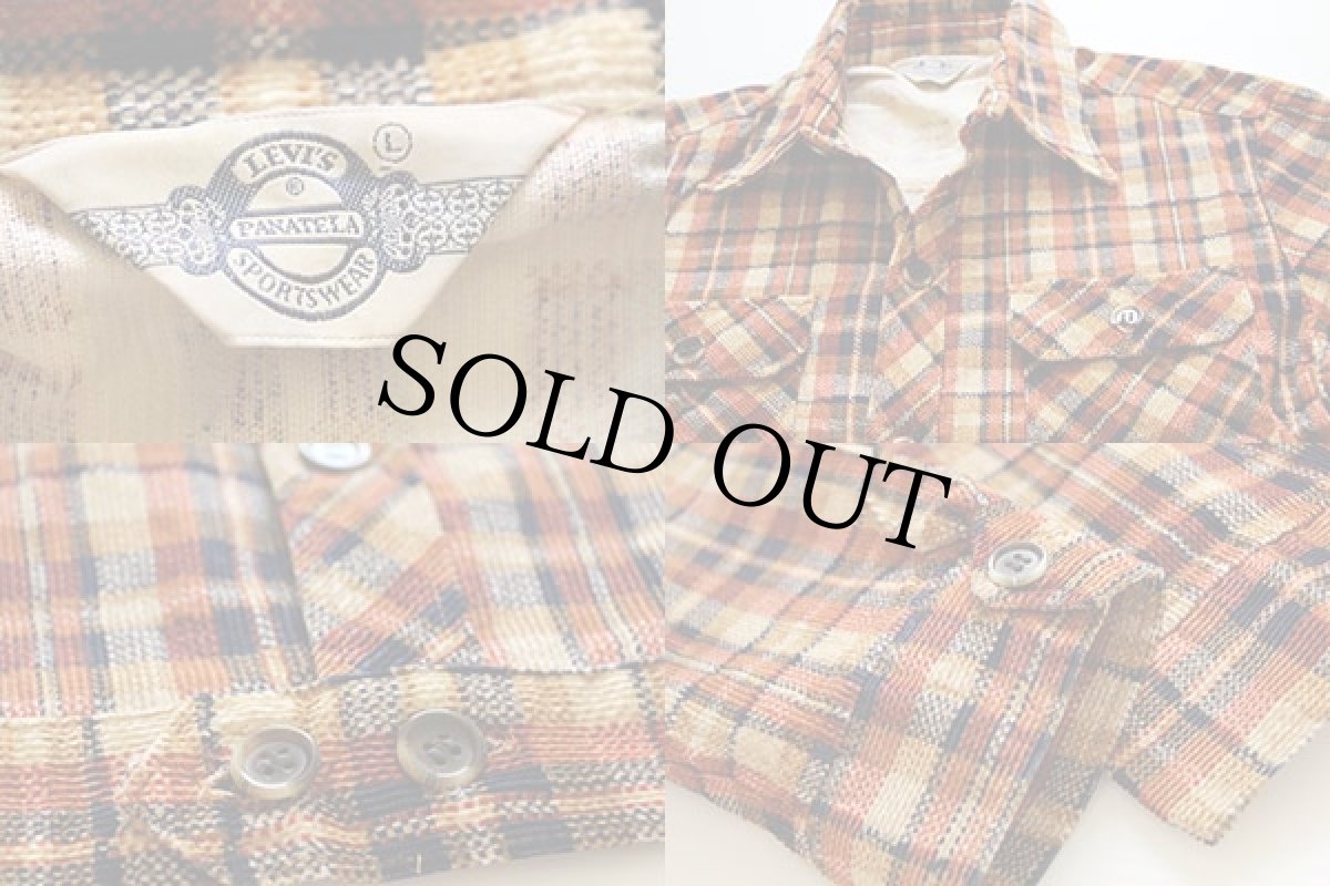 画像3: 70s LEVI'Sリーバイス PANATELA チェック コーデュロイジャケット L (3)