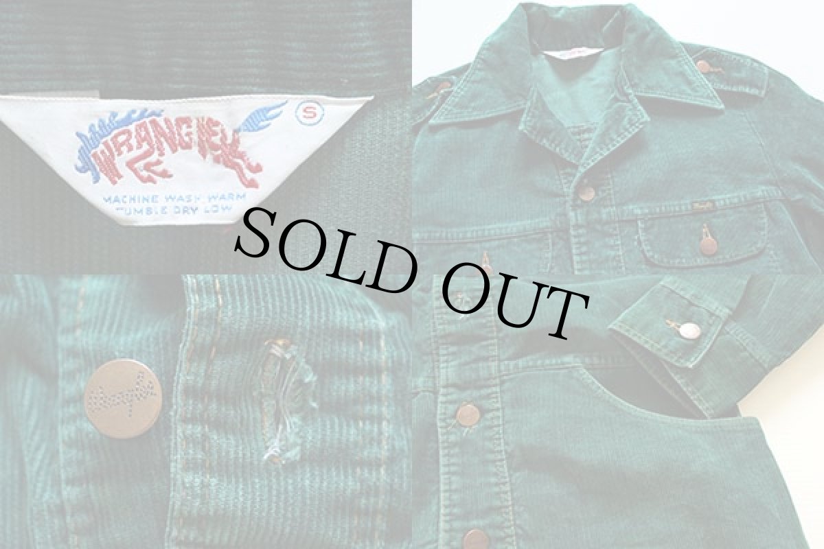 画像3: 70s Wranglerラングラー コーデュロイ ブッシュジャケット 緑 S (3)