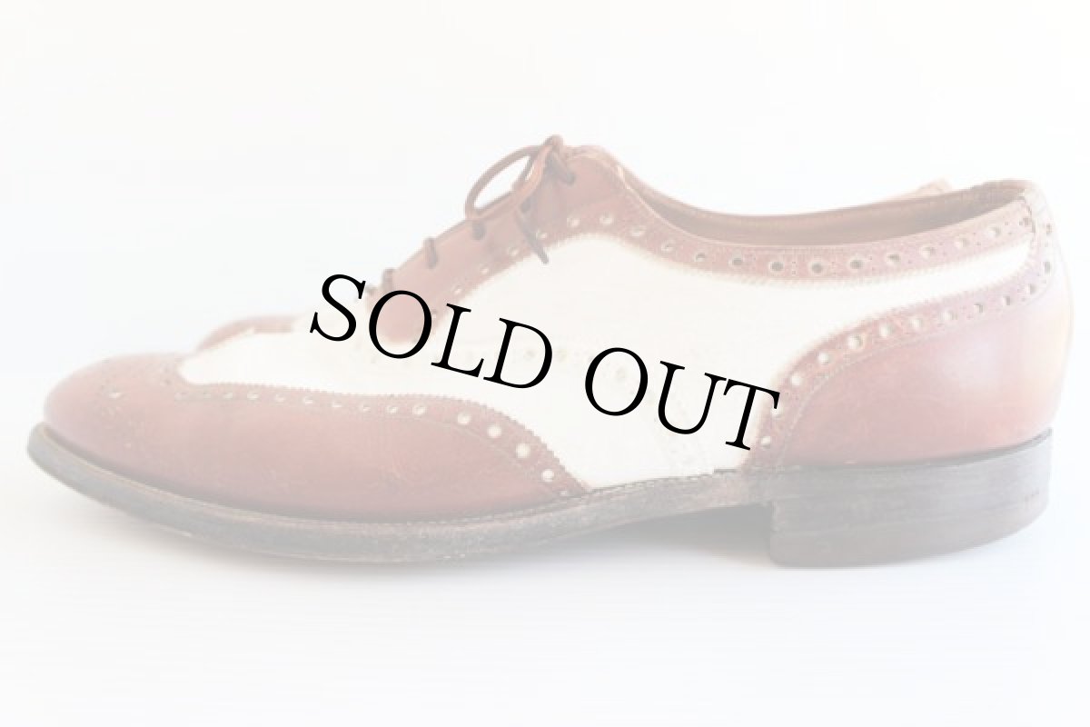 画像3: 50s NETTLETON ウイングチップ レザーシューズ9B★革靴 (3)