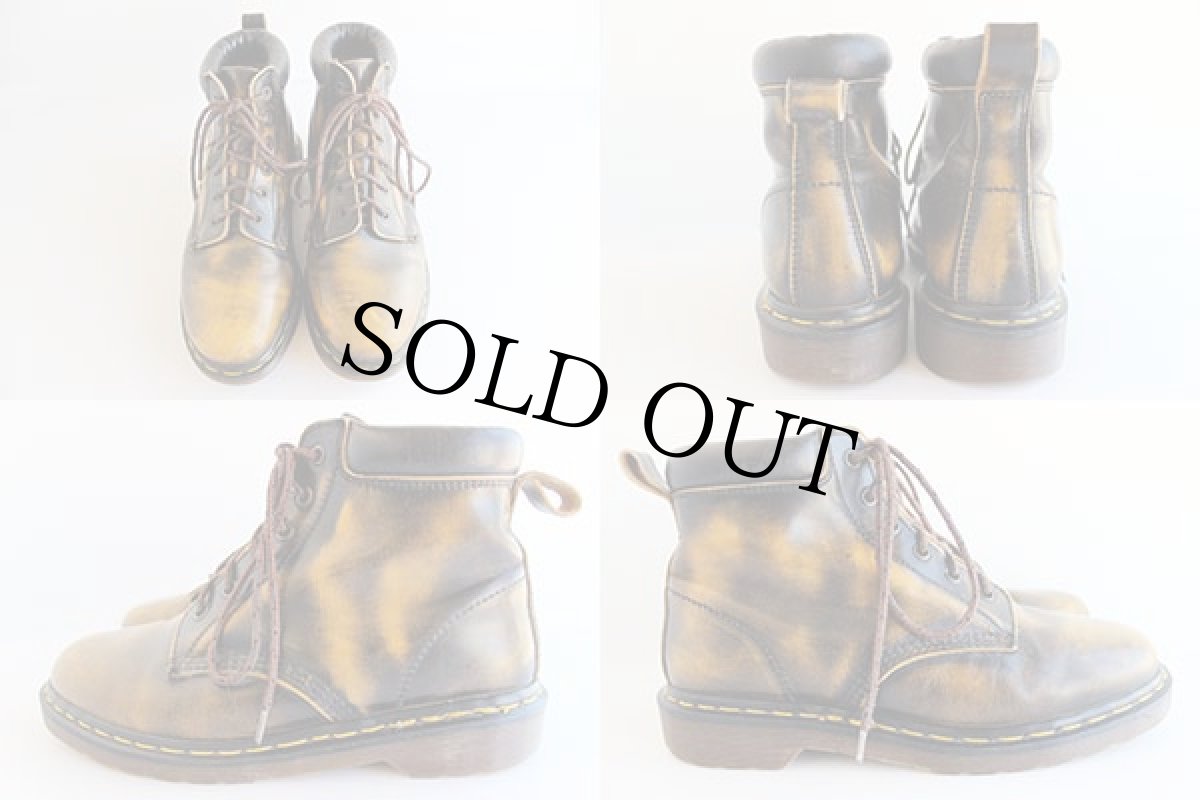 画像2: 英国製 DR.MARTENSドクターマーチン 6ホールブーツ マーブル UK8 (2)