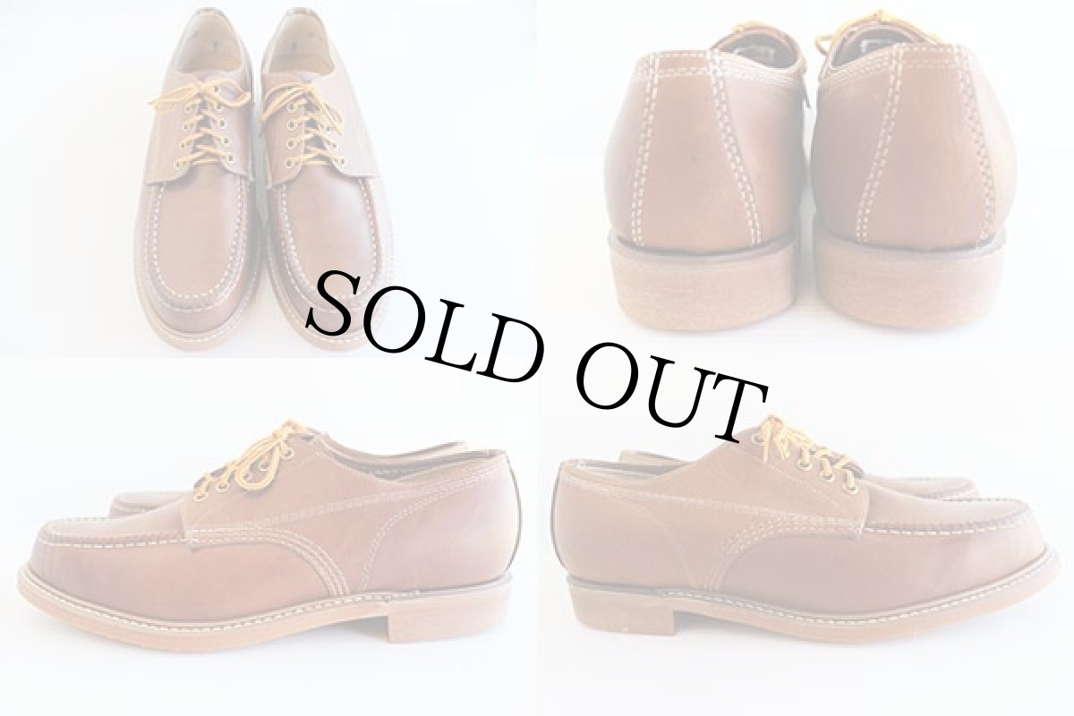 画像2: デッドストック★80s USA製 WORK AMERICA オックスフォード ブーツ 茶 12 (2)