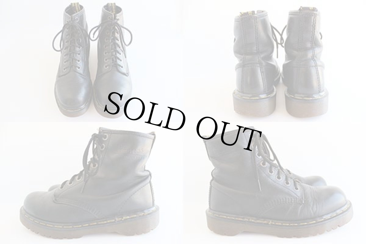 画像2: 英国製 DR.MARTENSドクターマーチン 8ホールブーツ 黒 UK6 (2)