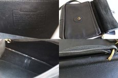 画像3: USA製 COACH オールド コーチ 2WAY レザーショルダーバッグ 黒 9929  (3)
