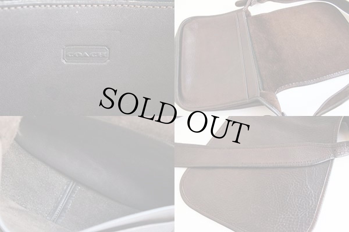 画像3: COACH オールド コーチ レザーショルダーバッグ 焦げ茶 (3)