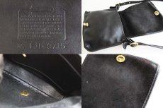 画像3: USA製COACH オールド コーチ レザーショルダーバッグ 黒★9715 (3)