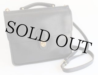 USA製COACH オールド コーチ レザーショルダーバッグ 黒☆205